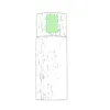 In front upper area (2×3cm)  +