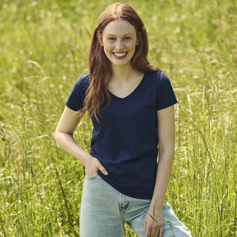 Women Colour T-Shirt - Iconic V-Neck