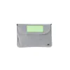 In the closing flap of the bag (8×3cm)  +
