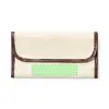 Under the closure flap (13×3cm)  +