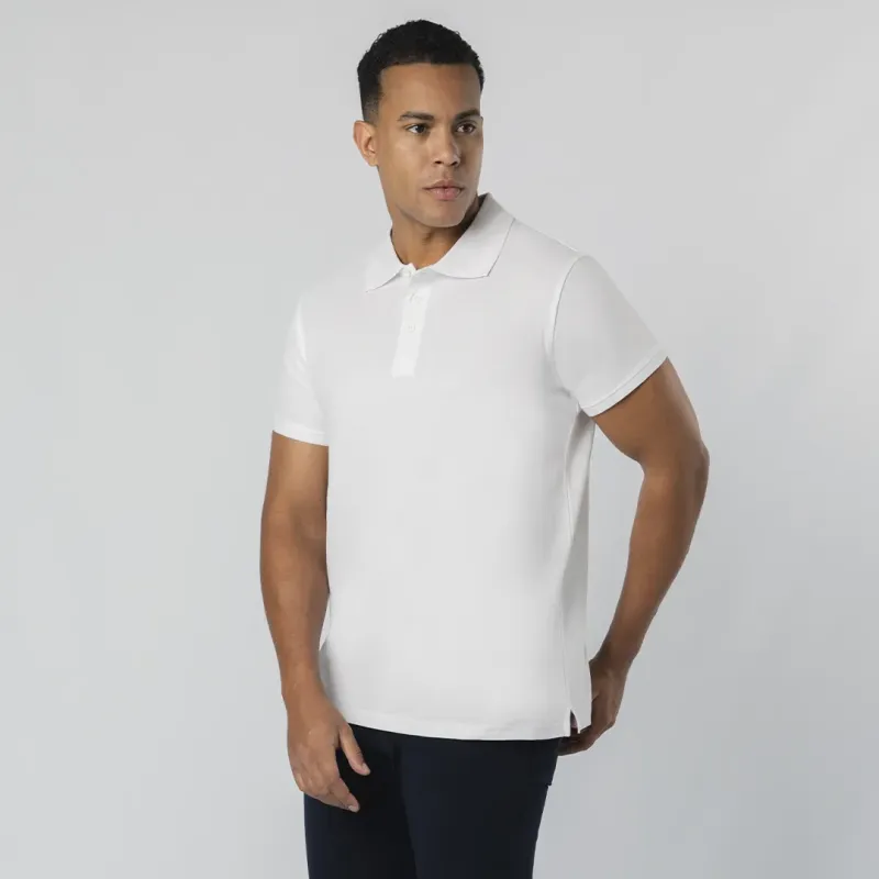 Adult White Polo Shirt - Chaplin
