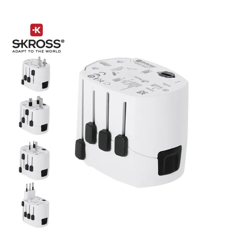 Universal Travel Adapter Skross - PRO 3-POLE