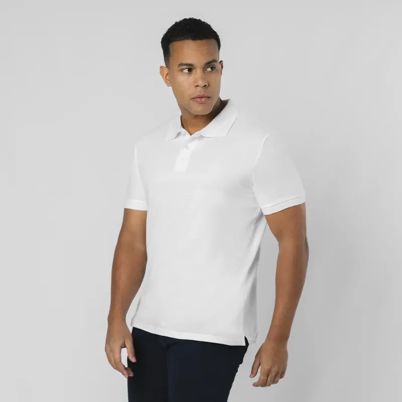 Adult White Polo Shirt - Charles