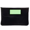 In the closing flap of the bag (8×3cm)  +