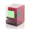 On the front of the box (3×3cm)  +