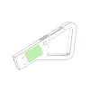 In the metal part (1.5×0.9cm)  +