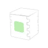 On the side of flowerpot stand (4.5×4.5cm)  +